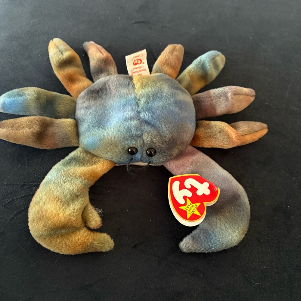 Ty “Claude” 9/3/96 Crab Beanie Baby